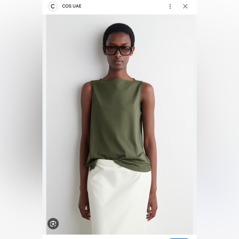 COS Olive Green Tank Top